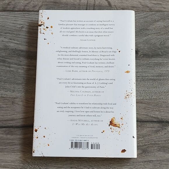 In‎ Memory Of Bread: A Memoir By Paul Graham Hardcover Book - Picture 7 of 9